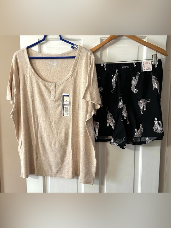 Joyspun Other - Women Terra & Sky Shirt w Sleep/Lounge Shorts 3X